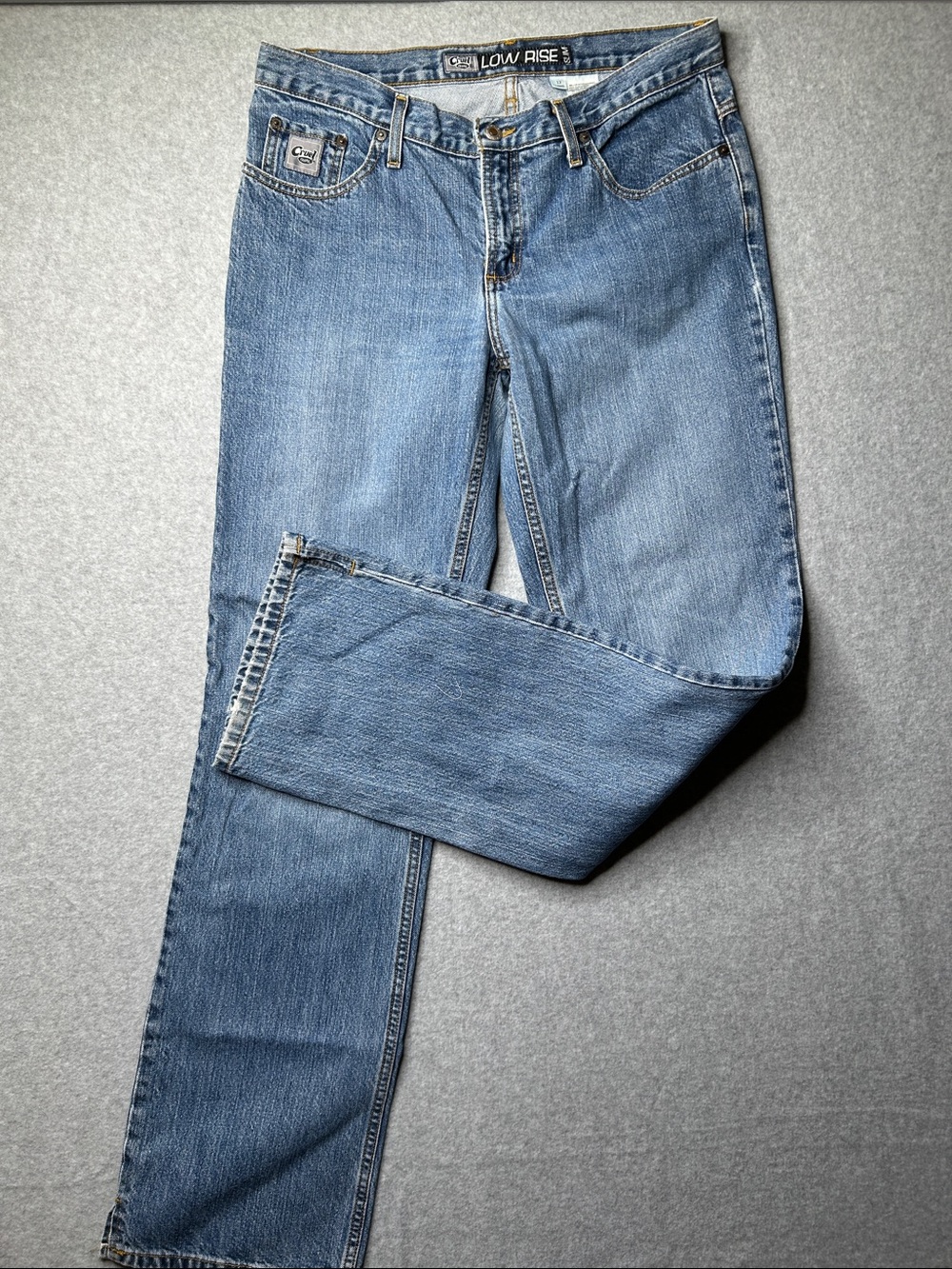 Cruel Girl Boot Cut Jeans in Light Blue Wash